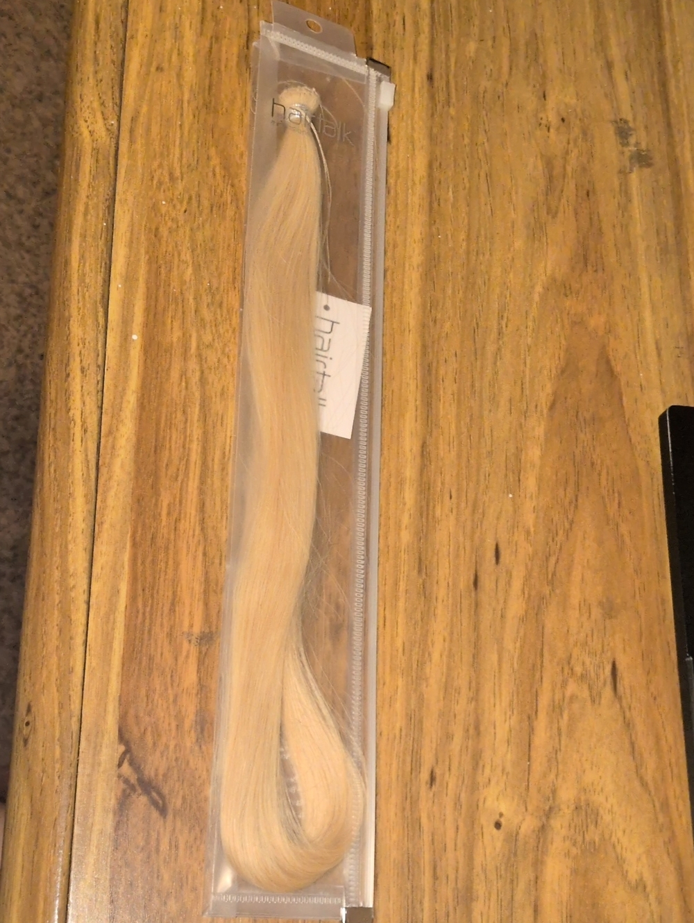 Hair Talk Weft - Pale Blonde 18"